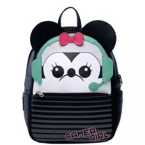 Loungefly Gamer Minnie Mouse Mini Backpack - New